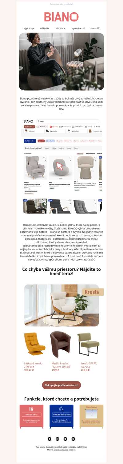 ZABUDNITE NA NUDU -  objavte jedinečné kúsky na Biane! 🛋️