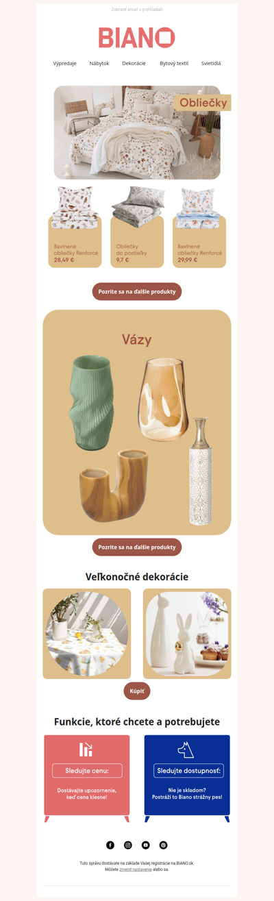 Ste PRIPRAVENÍ? 🐏🐰 Inšpirujte sa a nájdite to, čo potrebujete, cez Biano