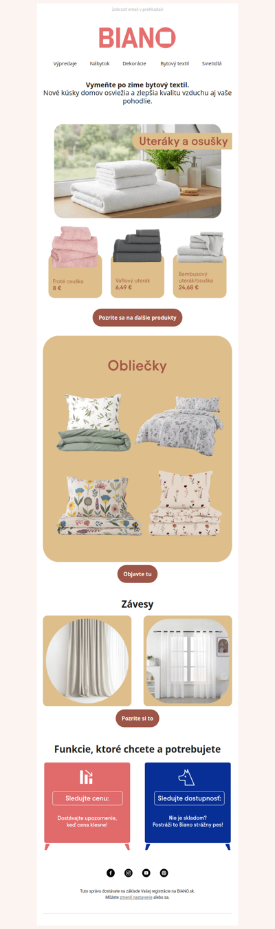 Viete, kedy vymeniť bytový textil? 🌱