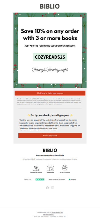 Claim your 10% off books before it’s gone 🎉