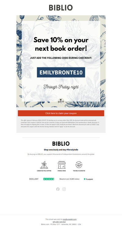 Claim your 10% off books before it’s gone 🎉