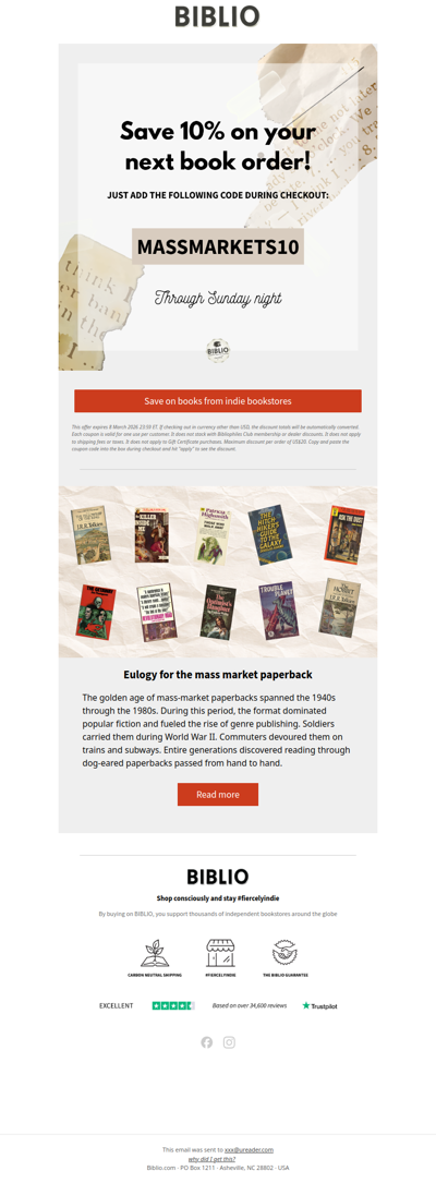 Claim your 10% off books before it’s gone