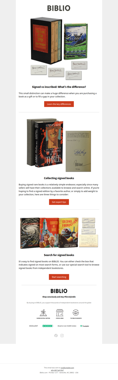 Signed or inscribed? How to spot the difference