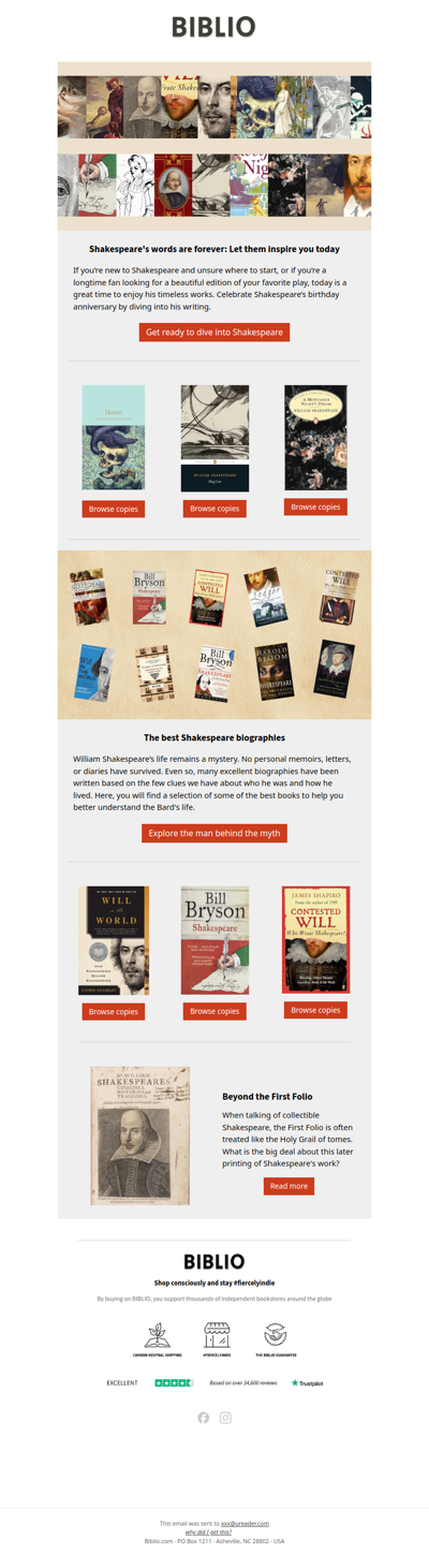 Shakespeare's words are forever