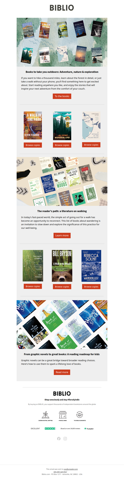 Outdoor books to get lost in