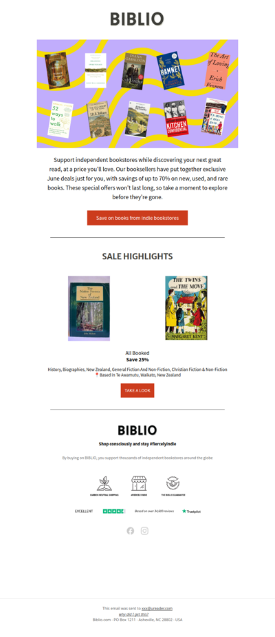Up to 70% off books waiting to be loved