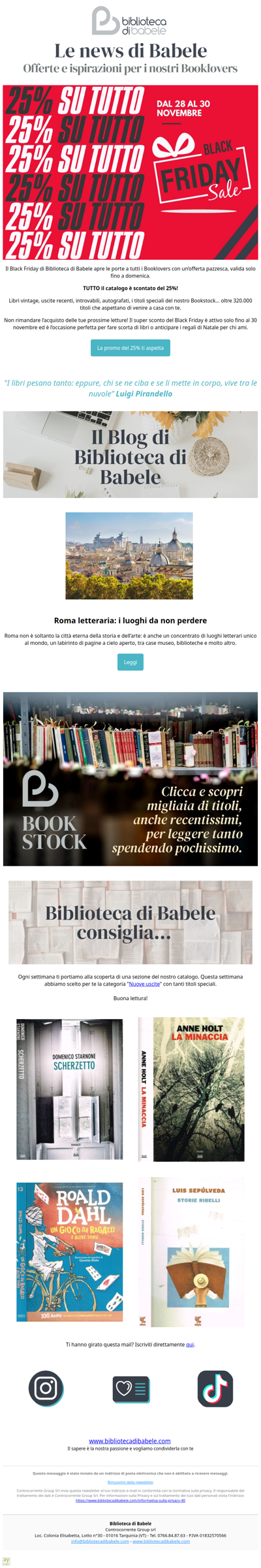 Black Friday: 3 giorni di super sconto su tutto!