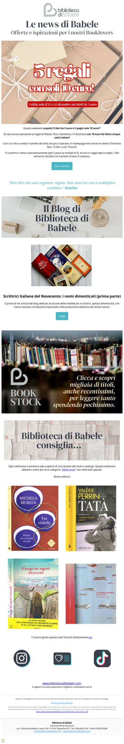 5 libri a soli 10 euro!