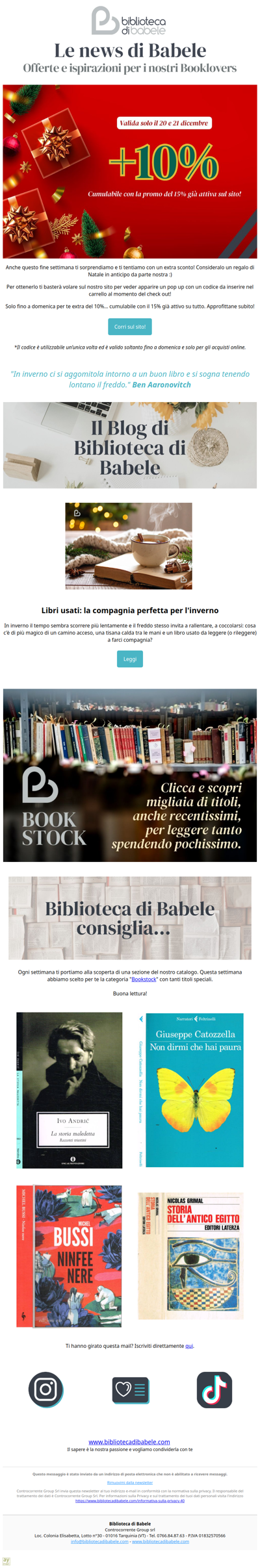 +10% extra su tutto con il pop up di Natale