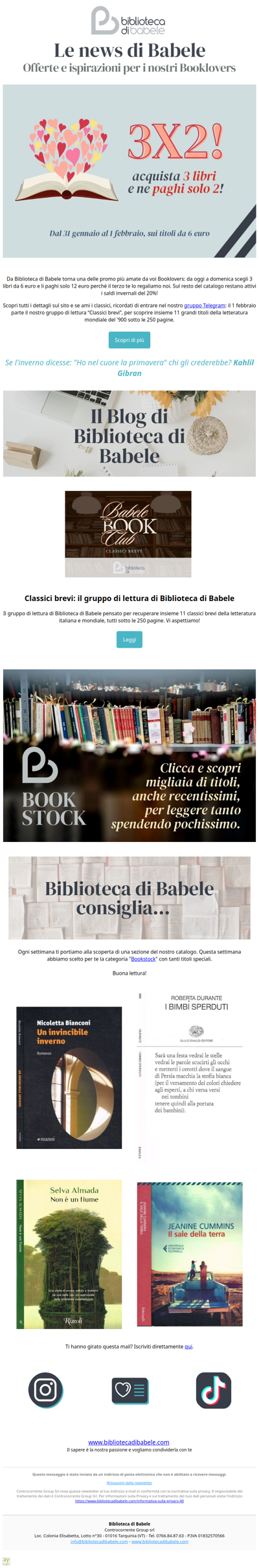 3x2: acquisti 3 libri e ne paghi solo 2!