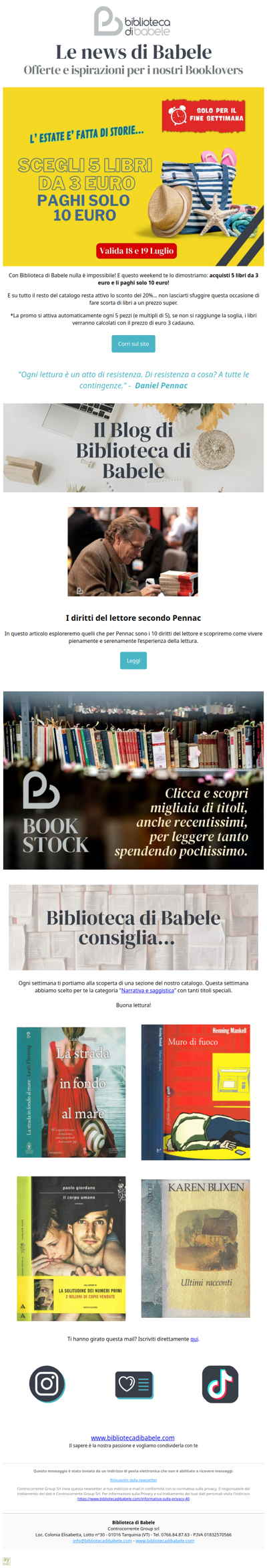 5 libri a 10 euro? Oh, yes!