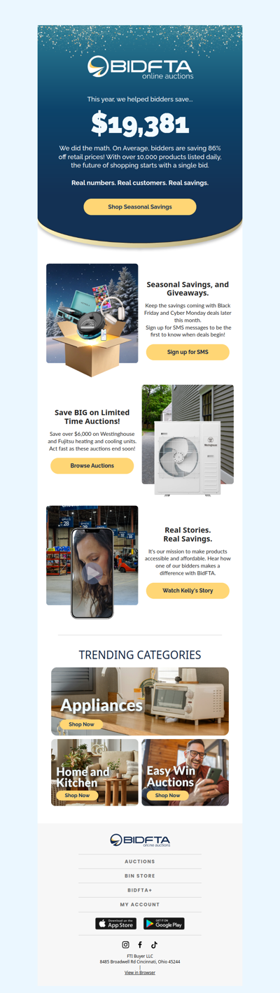 Win the holidays with BidFTA 🎄