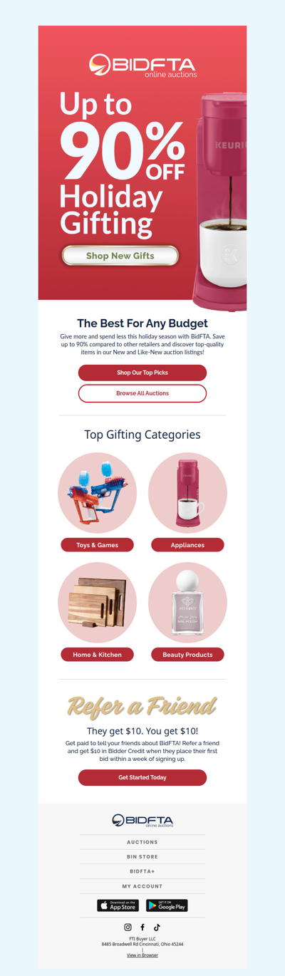 Up to 90% off these holiday gifts 🎄