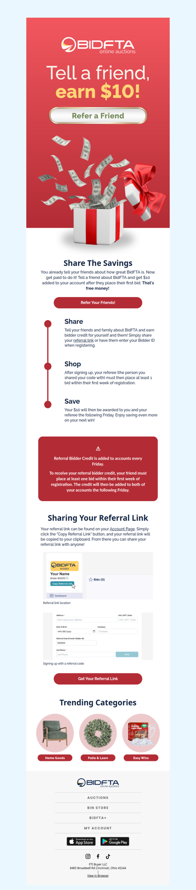 Get paid to share BidFTA 💸