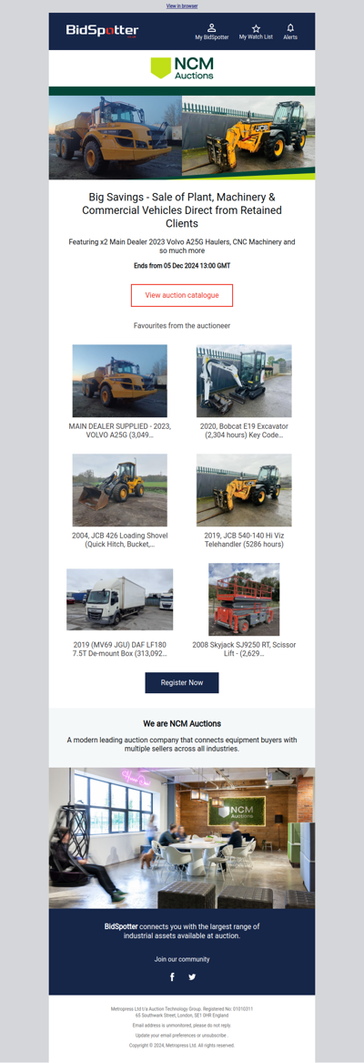 Plant, Machinery & Commercial Vehicles