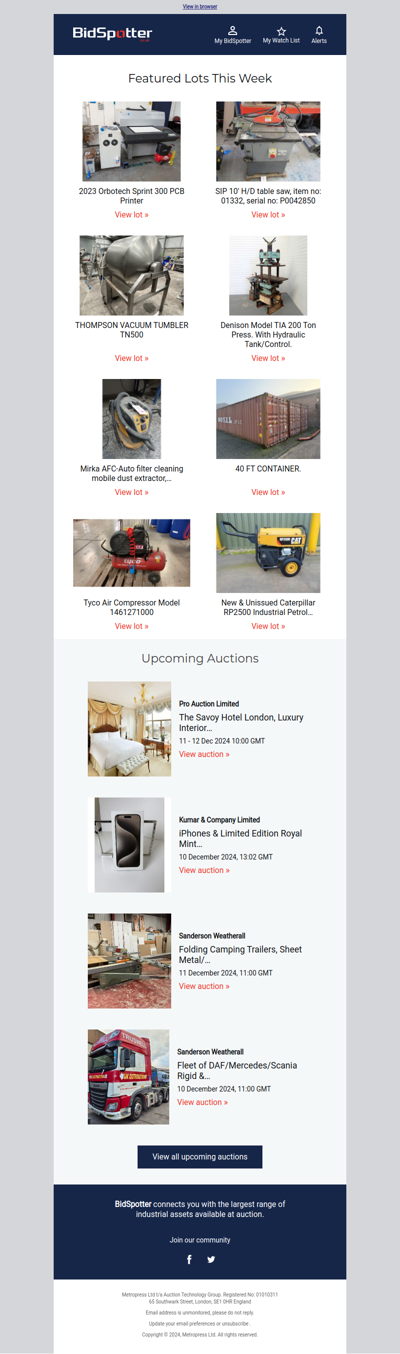 Explore the best upcoming auctions