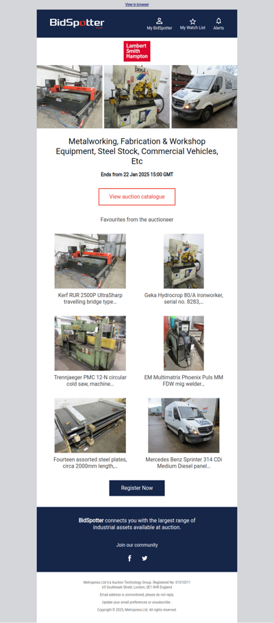 Metalworking, Fabrication & Workshop Equipment