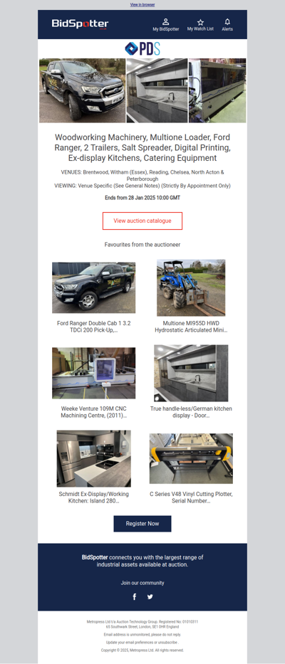 Machinery, Ex-Display Kitchens & Vehicles