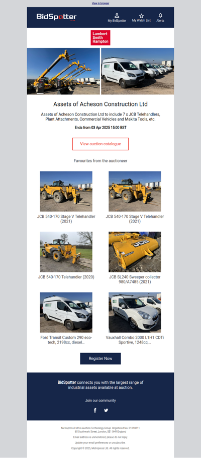 Assets of Acheson Construction Ltd