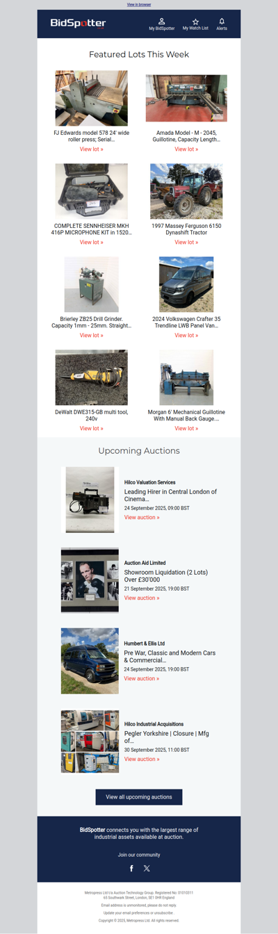 Last chance to bid in these auctions