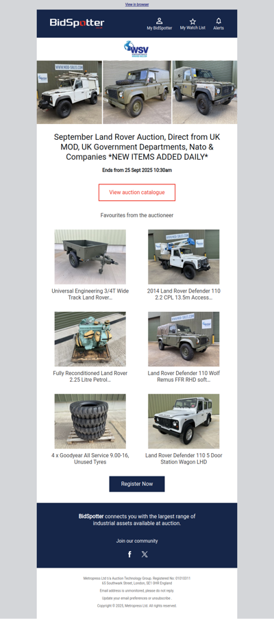 Contents of UK Government Departments, Ex MoD, Fire & Rescue