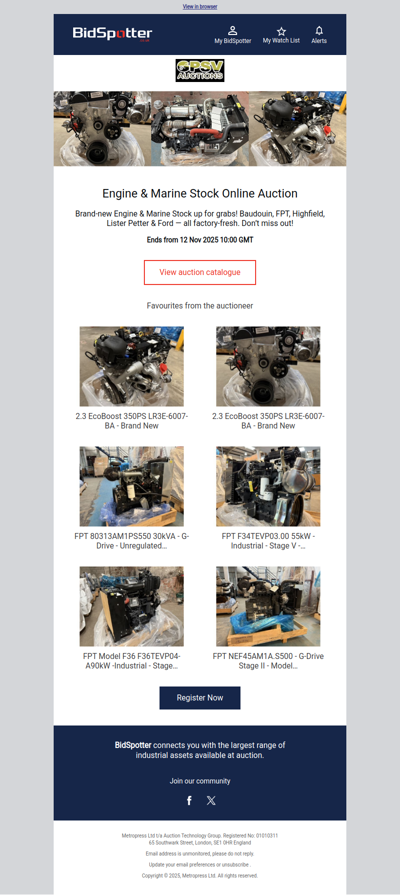 Engine & Marine Stock