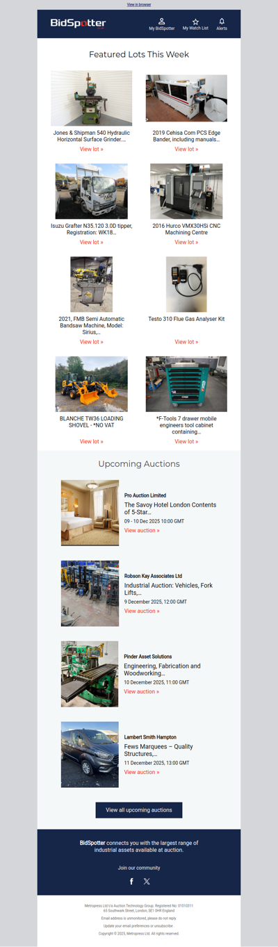 Discover the must-see auctions of the week