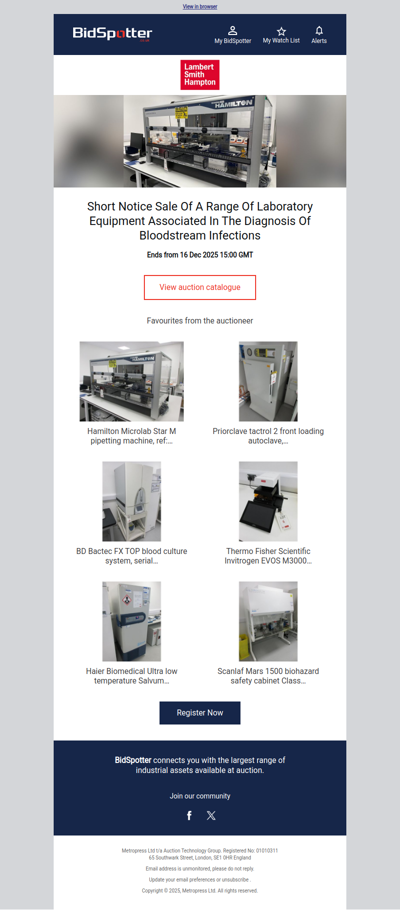 Range of Laboratory Equipment