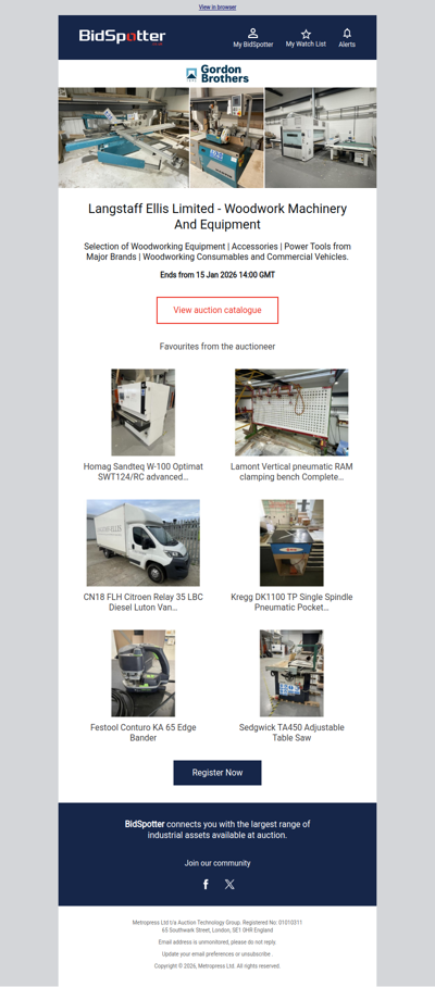 Woodwork Machinery and Equipment