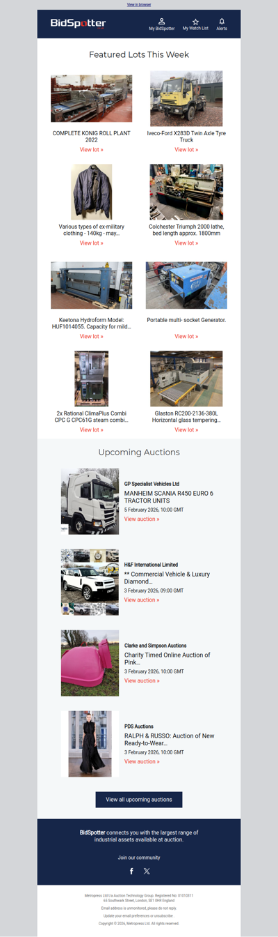 Discover the must-see auctions of the week