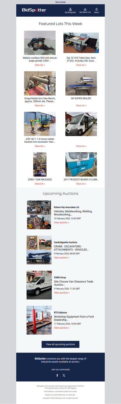 Last chance to bid in these auctions