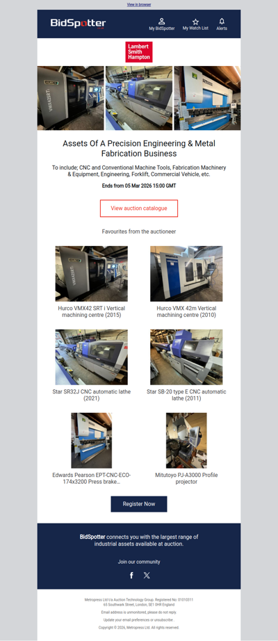 Precision Engineering & Metal Fabrication Business