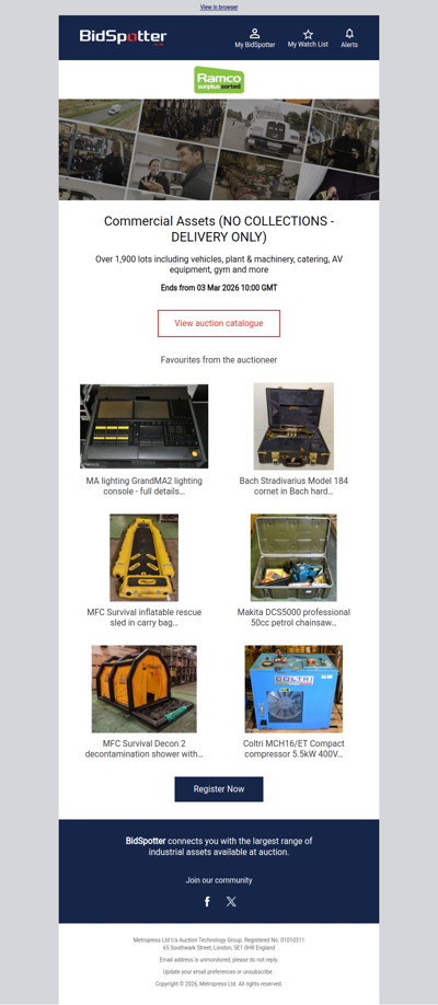 Commercial Assets | Over 1900 Lots