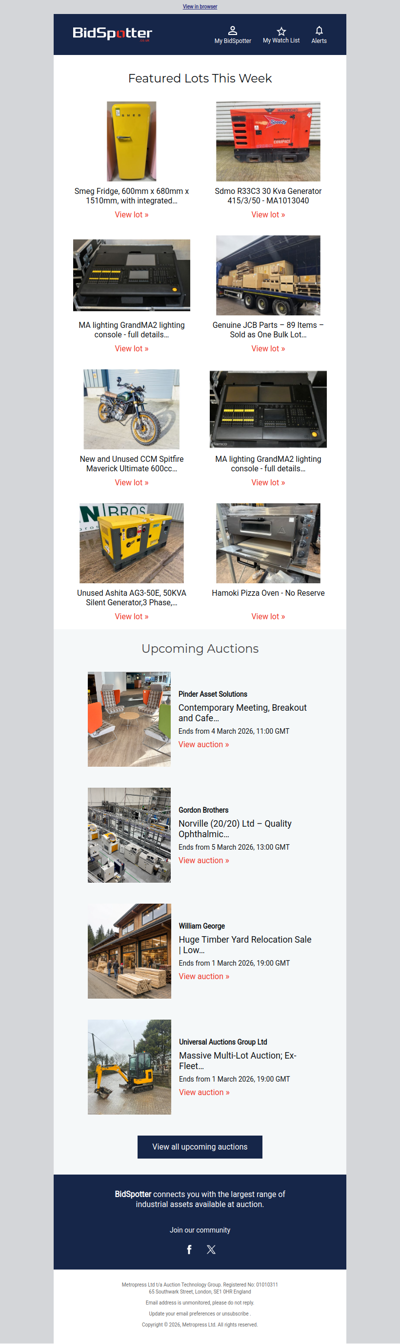 Discover the must-see auctions of the week