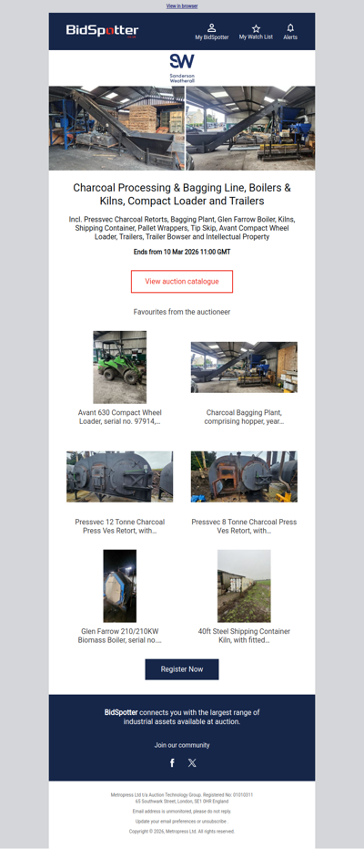 Charcoal Processing & Bagging Line, Boilers & Kilns