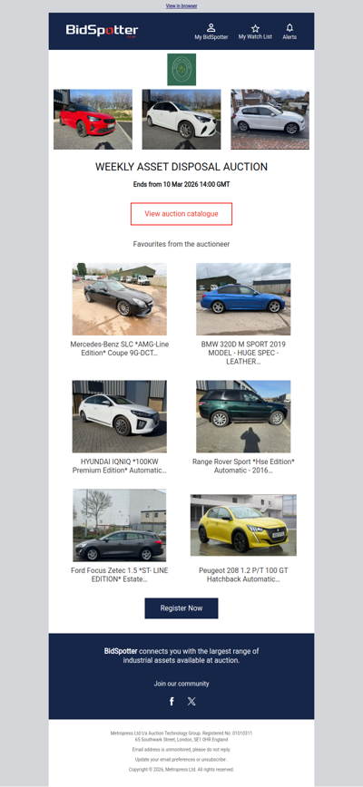 Vehicle Disposal Auction