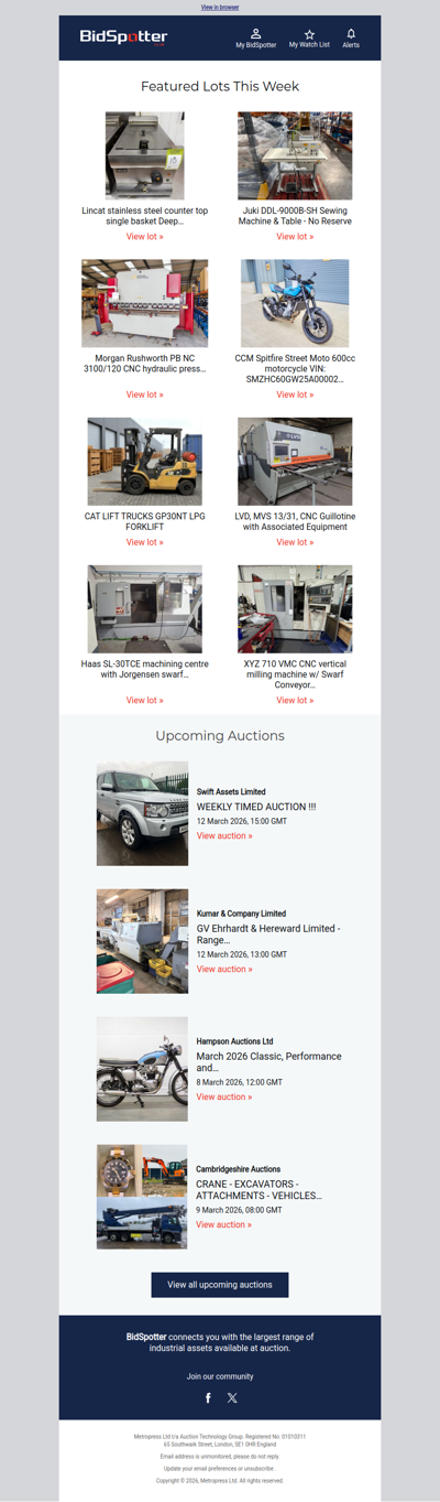 Discover the must-see auctions of the week