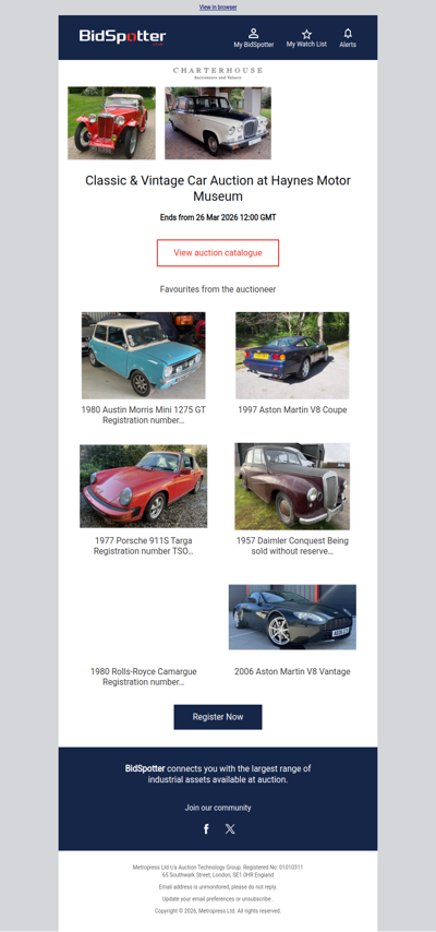 Classic & Vintage Car Auction