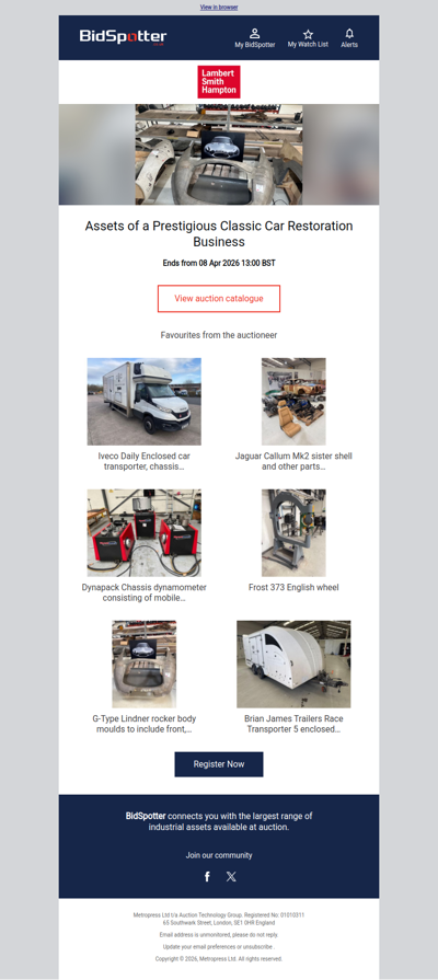 Assets of a Prestigious Classic Car Restoration Business