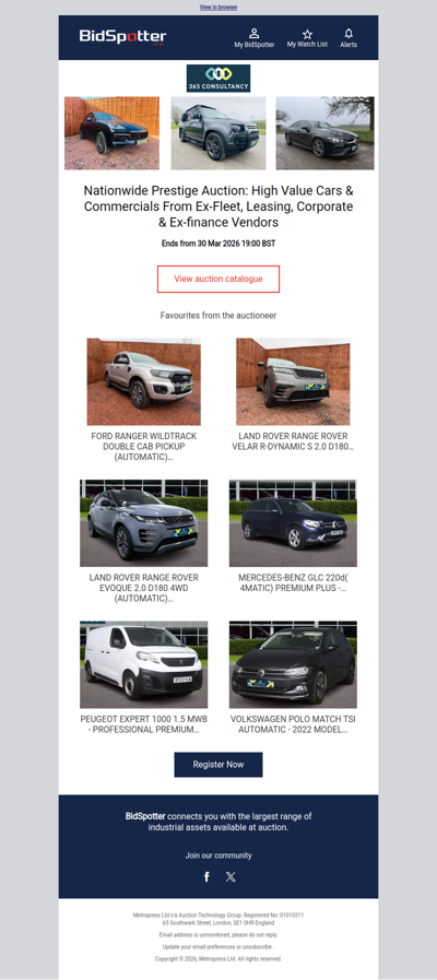 High Value Cars & Commercials