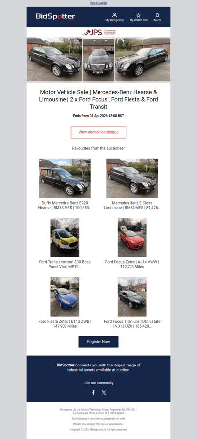 Motor Vehicle Sale