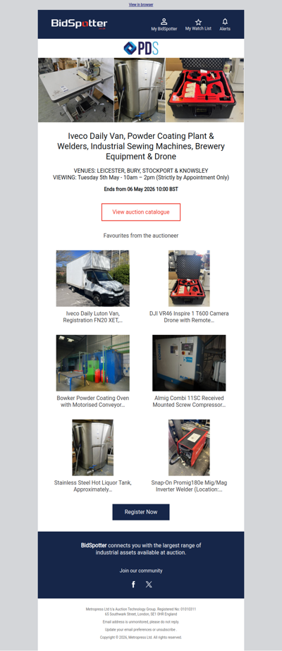 Van, Powder Coating Plant & Welders