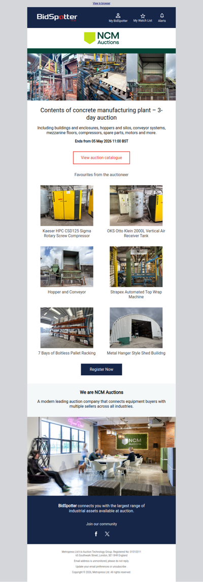 Contents of Concrete Manufacturing Plant