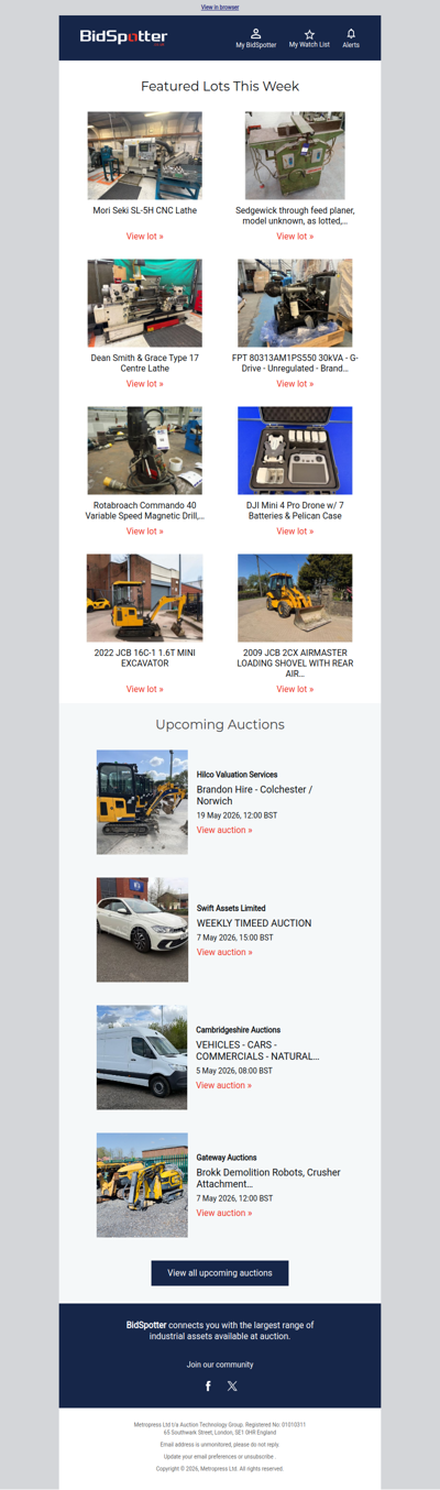 BidSpotter’s best auctions this week