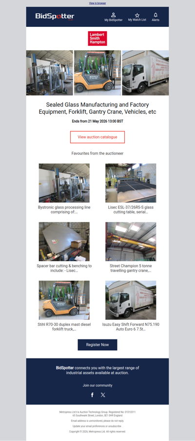 Vehicles, Sealed Glass Manufacturing & Factory Equipment