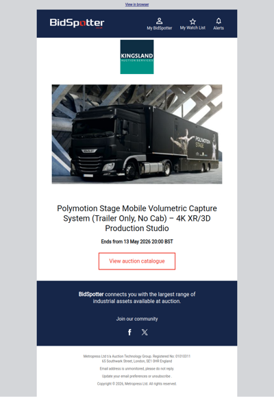 Mobile Volumetric Capture Stage for Sale