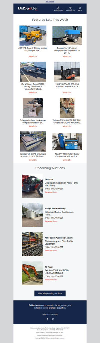 BidSpotter’s best auctions this week