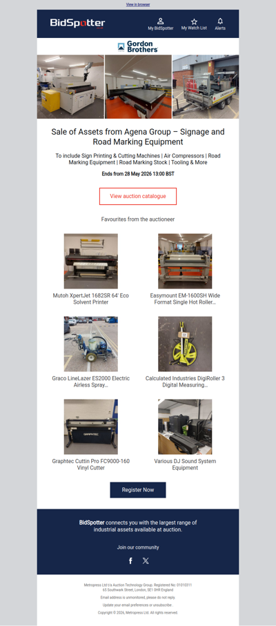 Signage and Road Marking Equipment