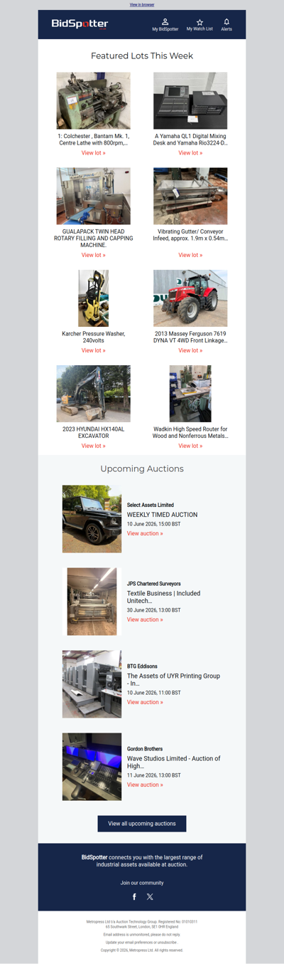 Discover the must-see auctions of the week