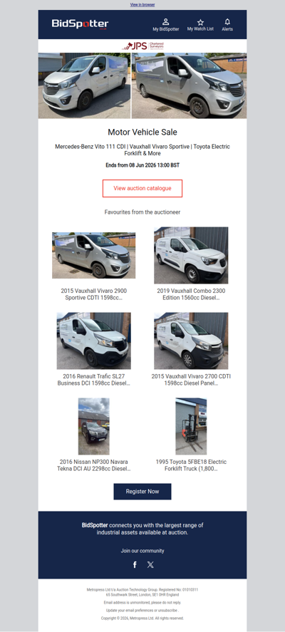 Motor Vehicle Sale